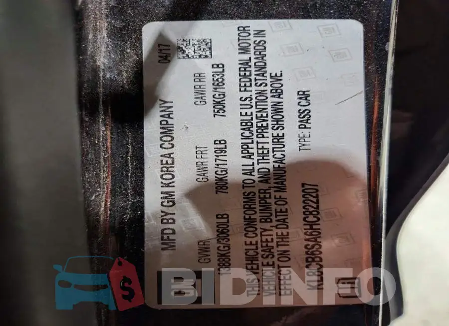 KL8CB6SA6HC822207 Photo# 13