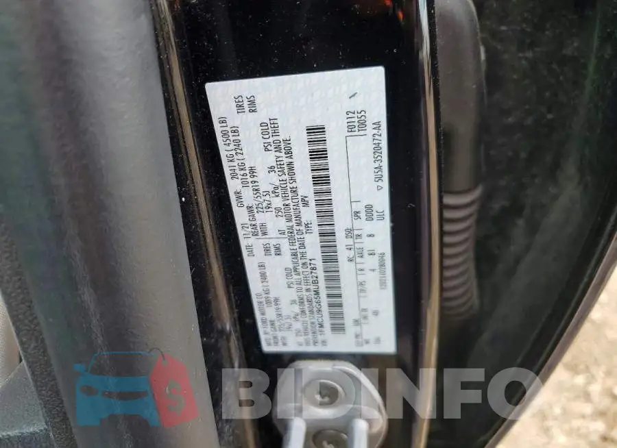 1FMCU9G65MUB27871 Photo# 13