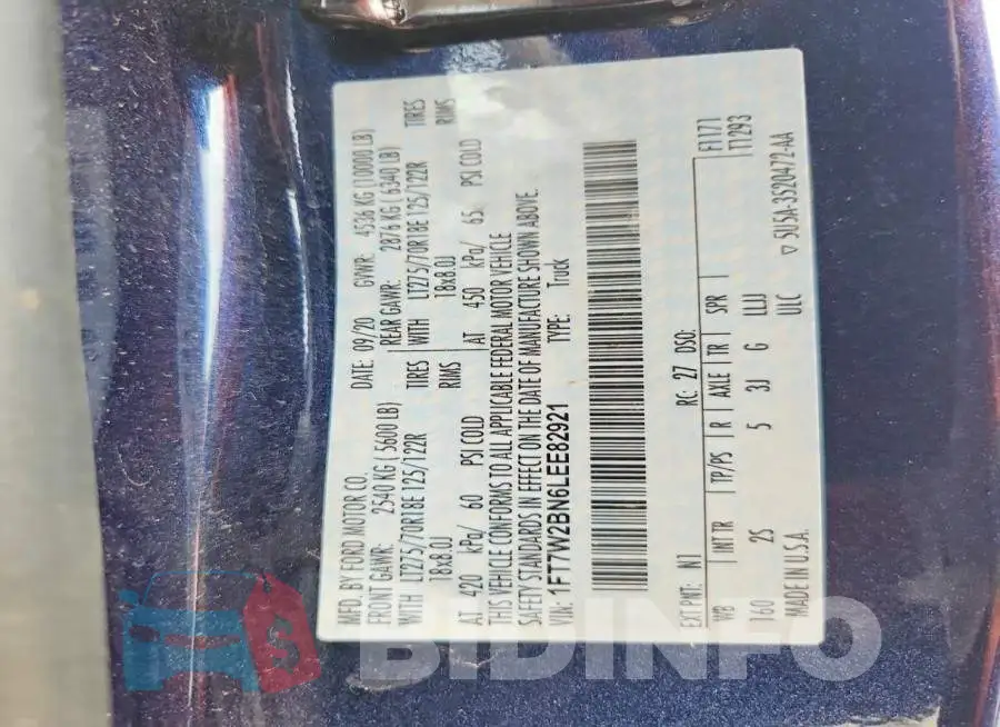 1FT7W2BN6LEE82921 Photo# 12