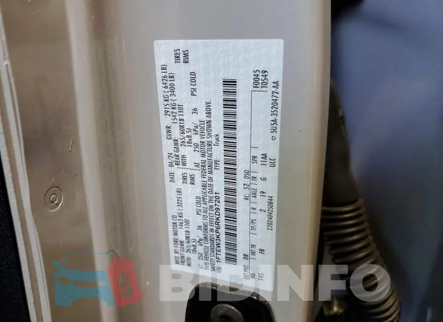 1FTEW3KP6RKD97201 Photo# 13