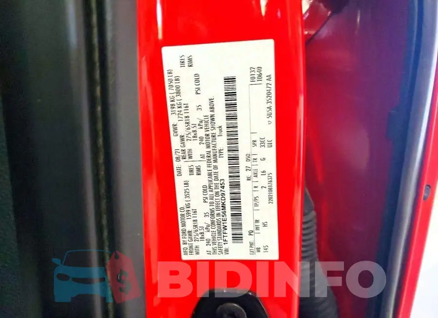 1FTFW1E56MKD97453 Photo# 12