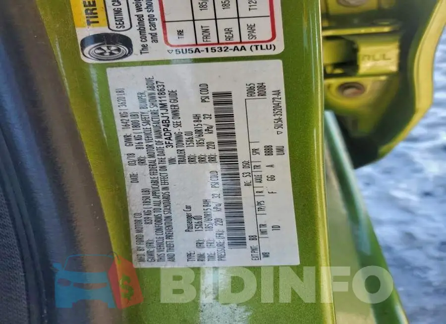 3FADP4BJ1JM118637 Photo# 12