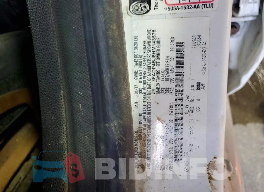 3FADP4BJ8HM143576 Photo# 12