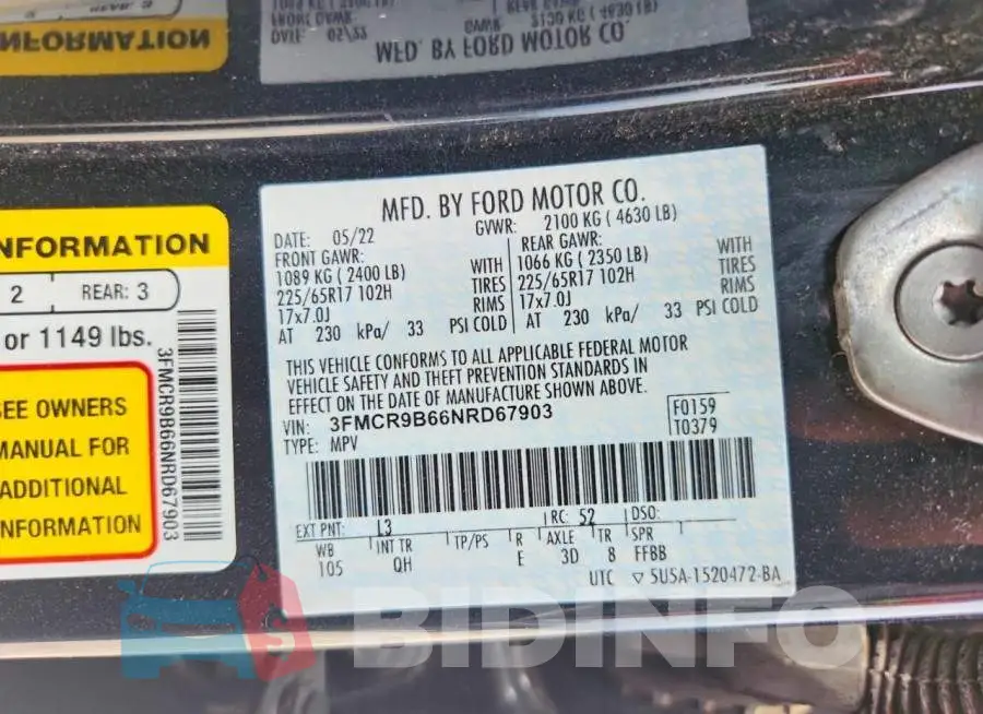 3FMCR9B66NRD67903 Photo# 13