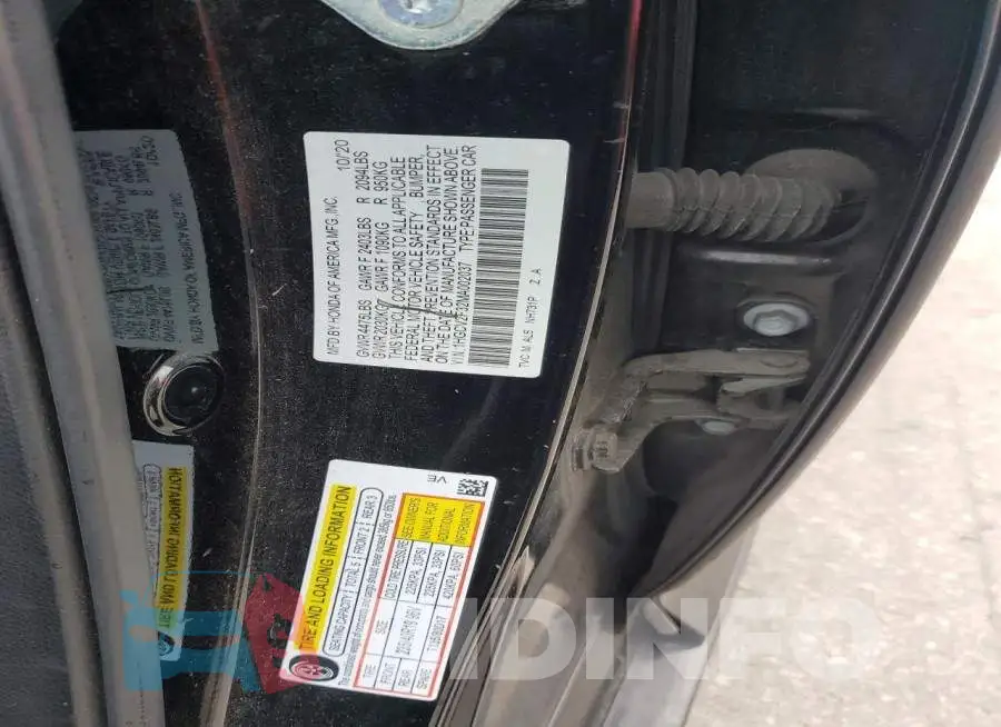1HGCV2F32MA002037 Photo# 13