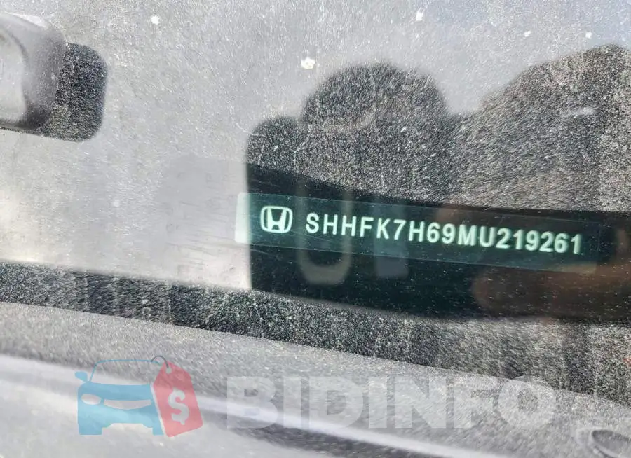 SHHFK7H69MU219261 Photo# 12