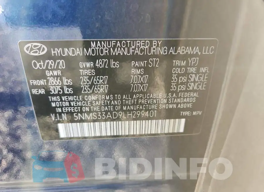 5NMS33AD9LH299401 Photo# 13