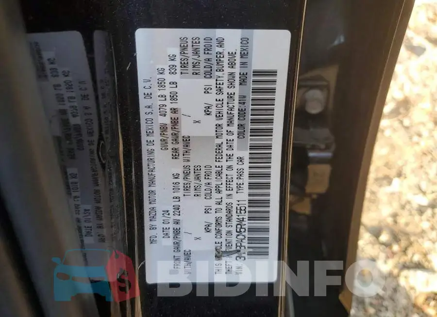 3MZBPACM5RM415511 Photo# 12
