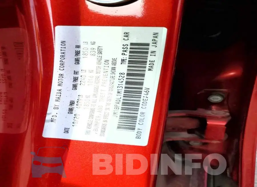 JM1BPADL1M1314528 Photo# 13