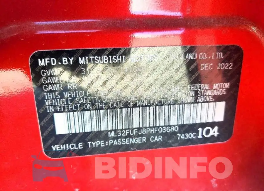 ML32FUFJ8PHF03680 Photo# 12