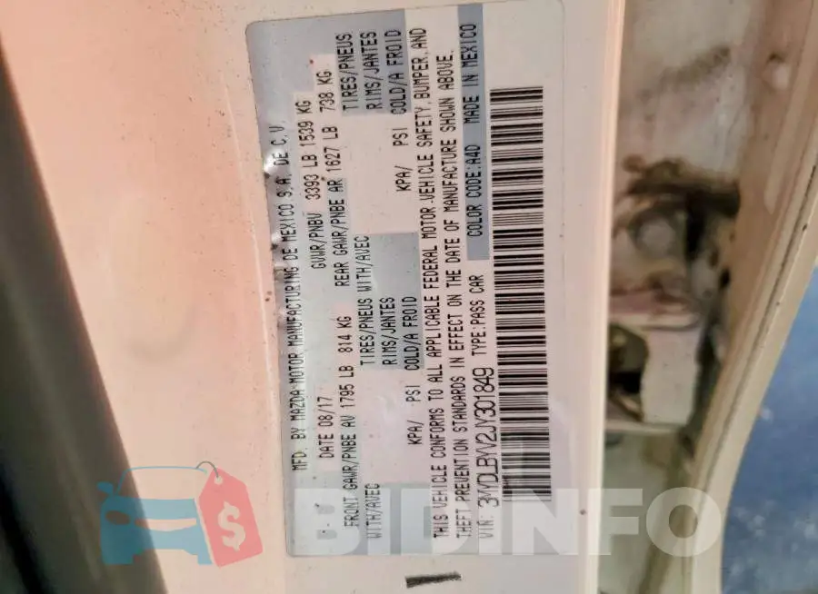 3MYDLBYV2JY301849 Photo# 12