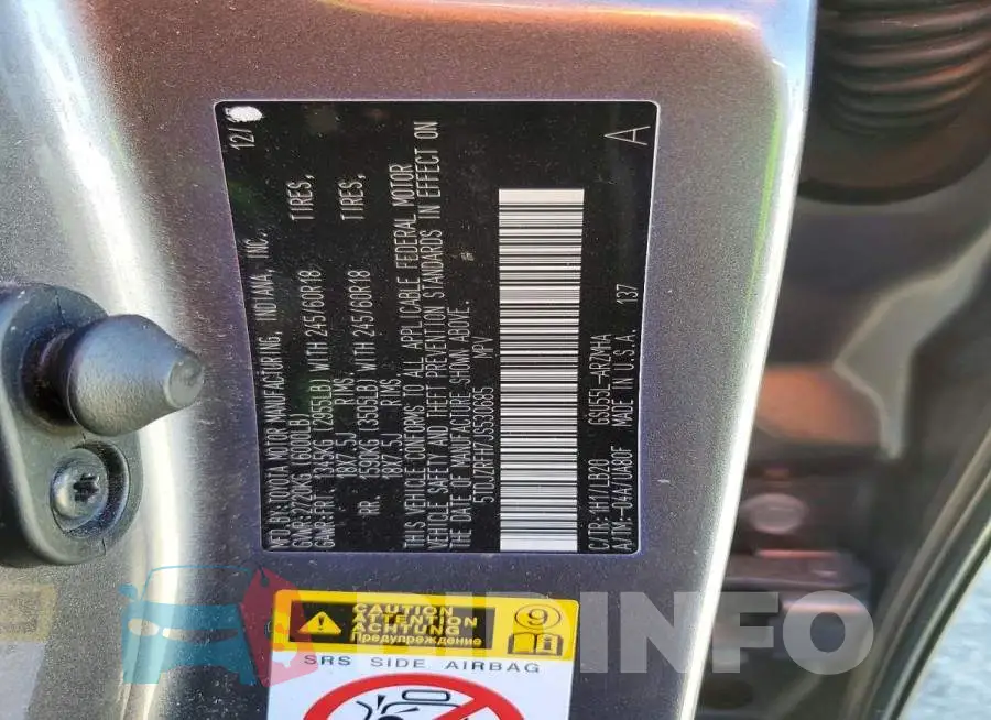 5TDJZRFH7JS530685 Photo# 13