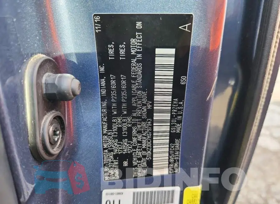 5TDKZ3DC7HS797943 Photo# 13