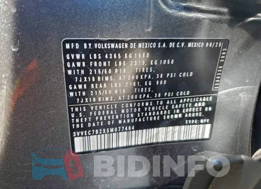 3VVEC7B2XSM077464 Photo# 13