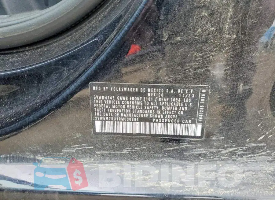 3VW5M7BU1RM030893 Photo# 12