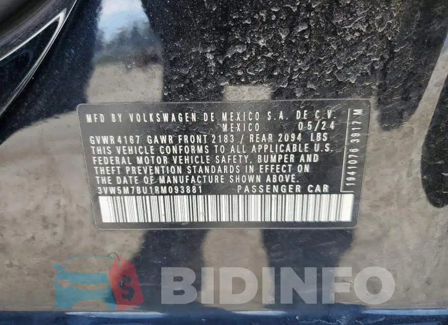 3VW5M7BU1RM093881 Photo# 12
