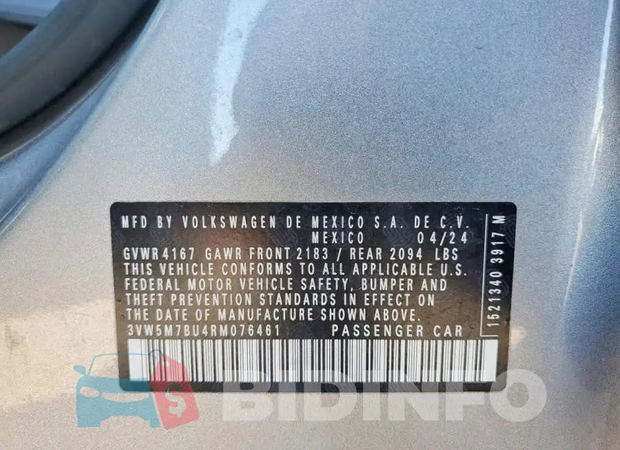 3VW5M7BU4RM076461 Photo# 12