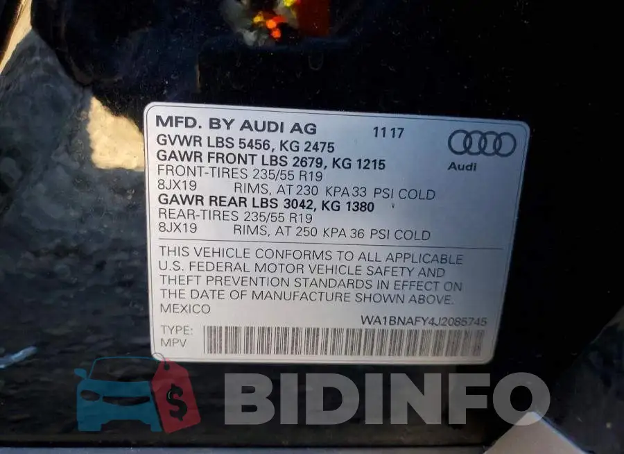 WA1BNAFY4J2085745 Photo# 12