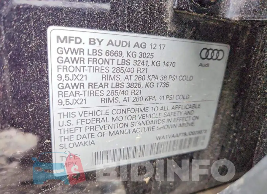 WA1VAAF79JD028073 Photo# 12