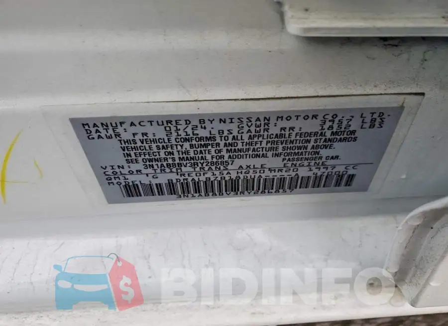 3N1AB8BV3RY286857 Photo# 12