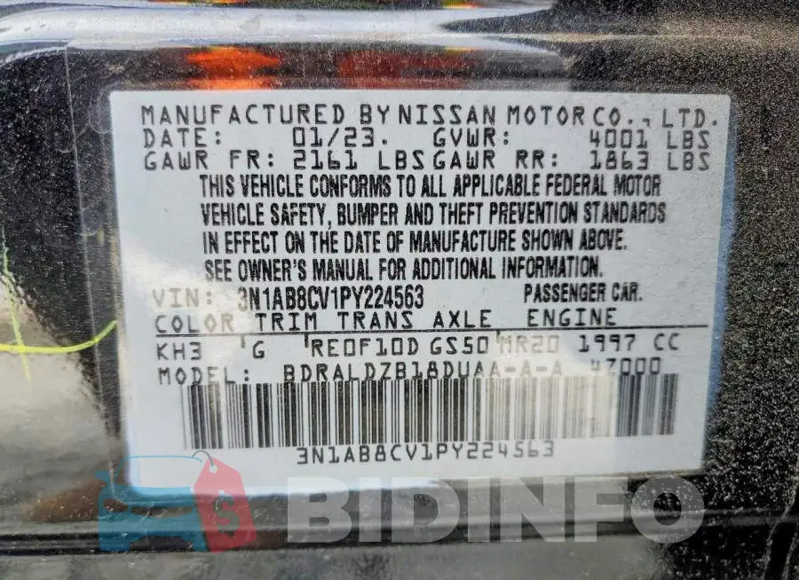 3N1AB8CV1PY224563 Photo# 12