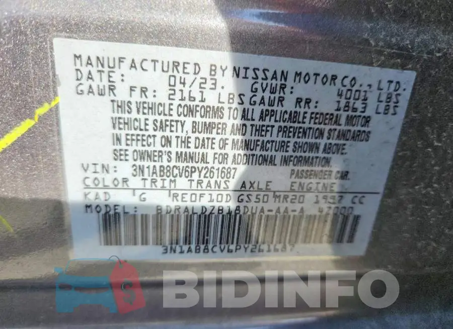 3N1AB8CV6PY261687 Photo# 12