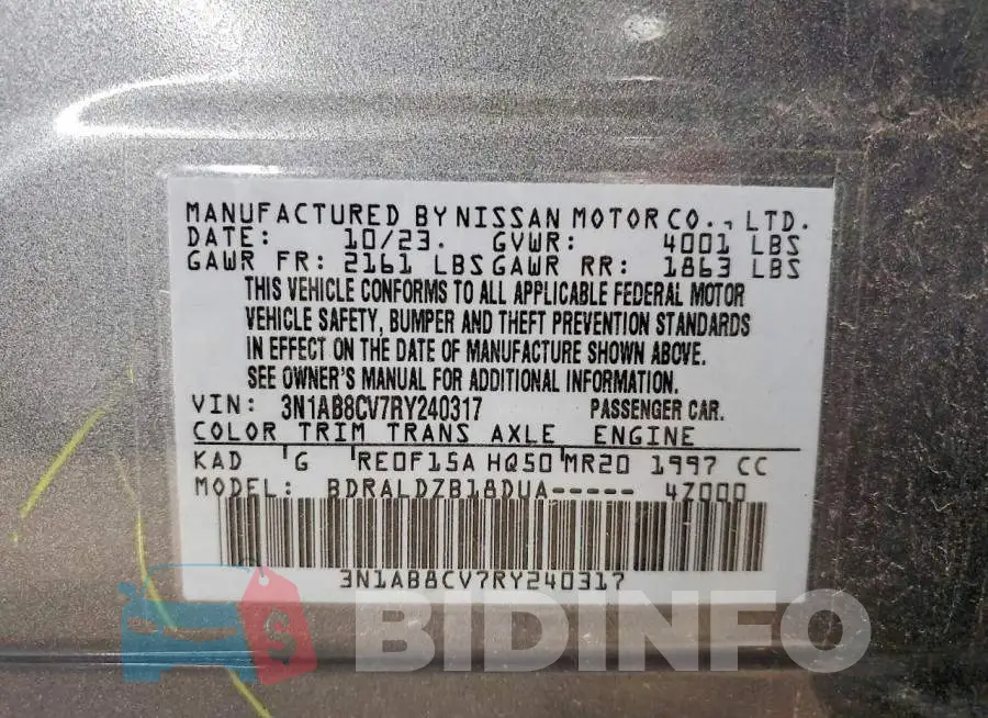 3N1AB8CV7RY240317 Photo# 12
