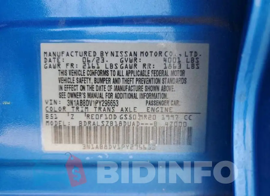 3N1AB8DV1PY296653 Photo# 12