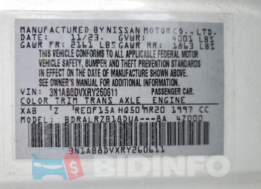 3N1AB8DVXRY260611 Photo# 12