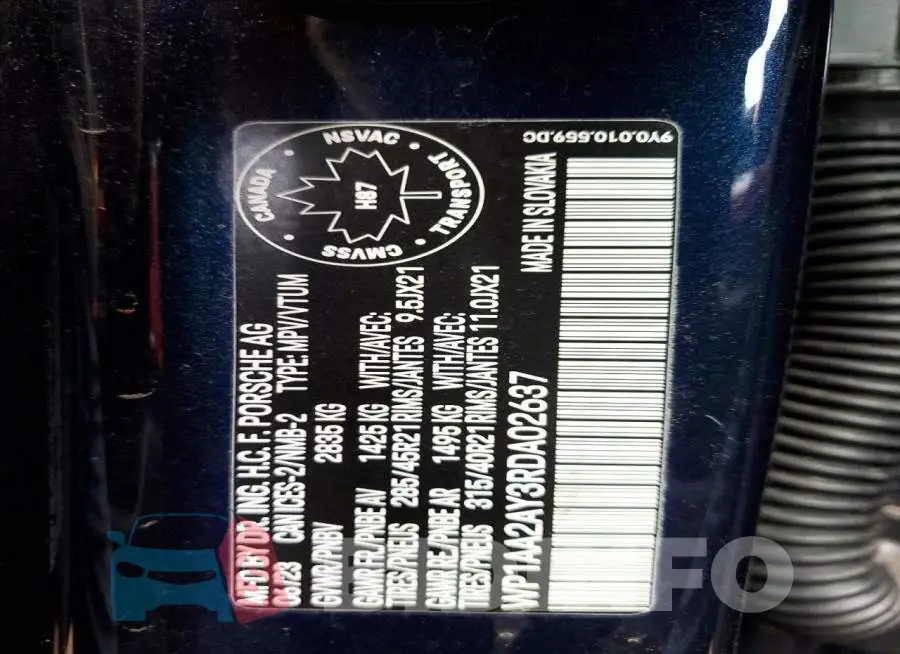 WP1AA2AY3RDA02637 Photo# 14