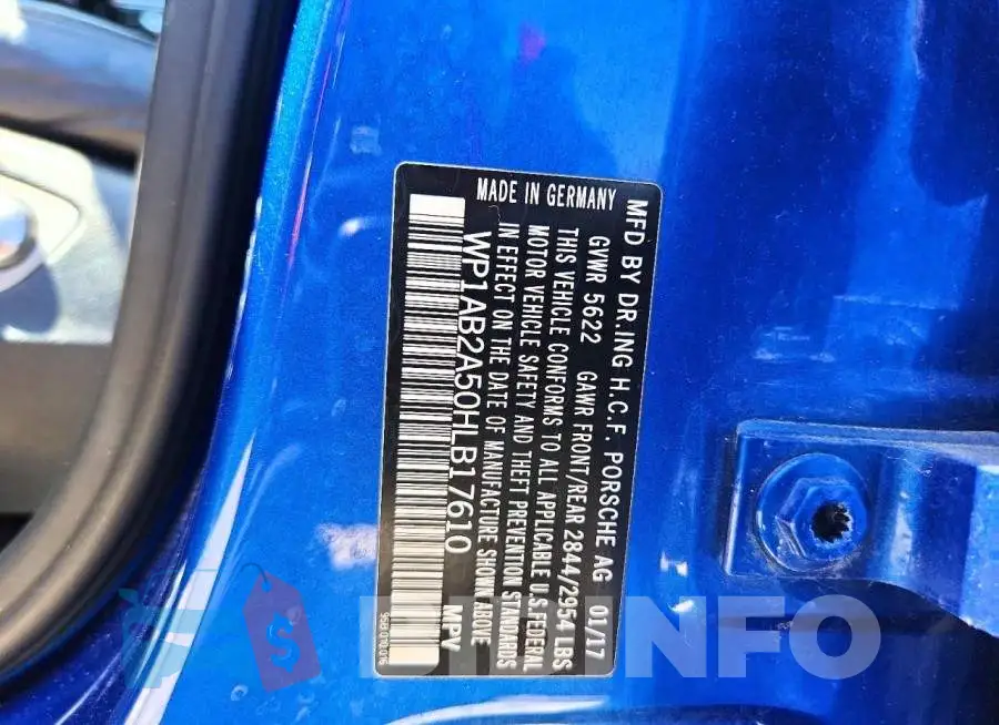 WP1AB2A50HLB17610 Photo# 13
