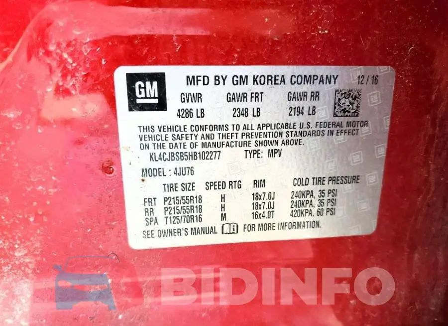 KL4CJBSB5HB102277 Photo# 13