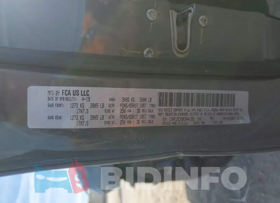 1C4PJMCX9KD441391 Photo# 13