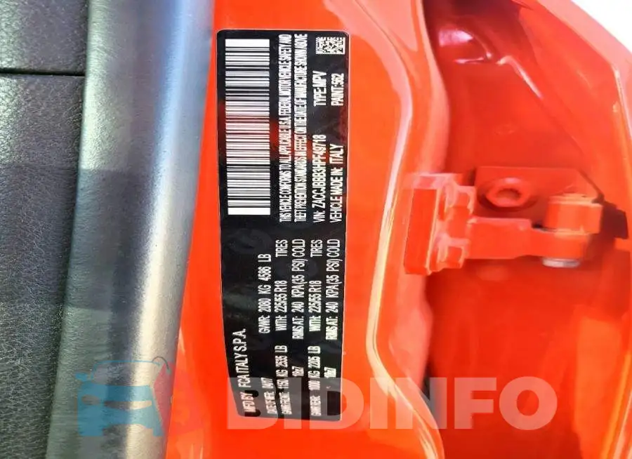 ZACCJBBB3HPF49718 Photo# 13