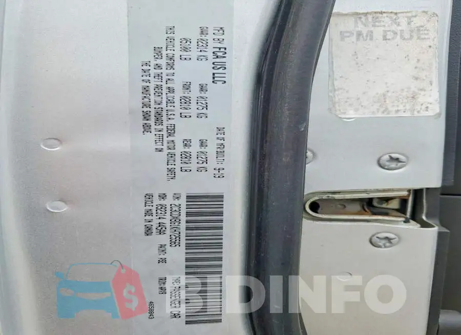 2C3CDXBG1KH725565 Photo# 12