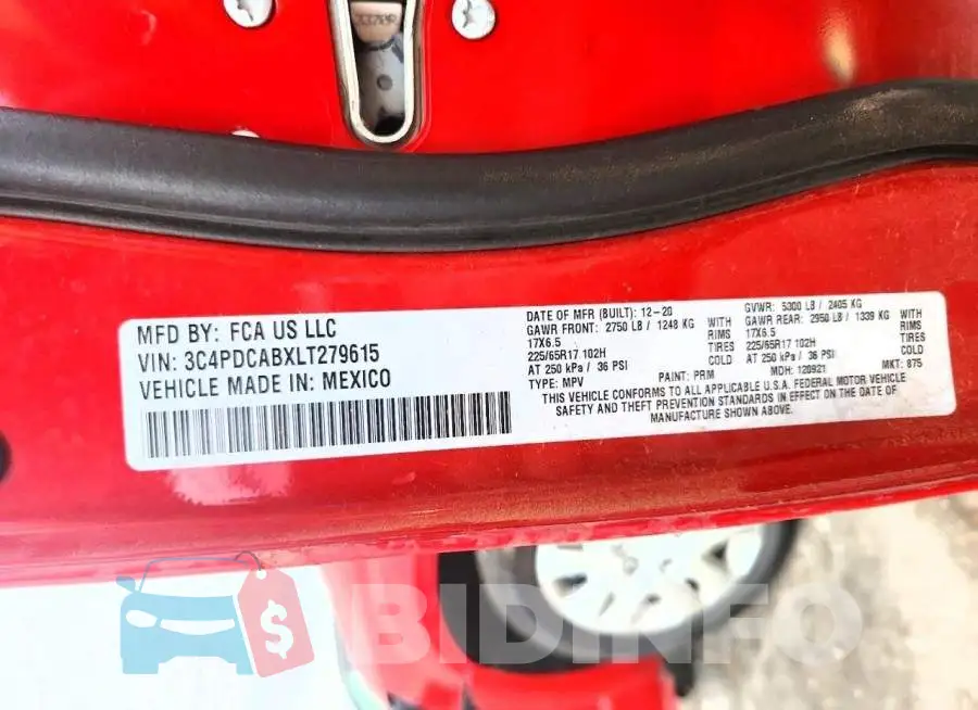 3C4PDCABXLT279615 Photo# 13