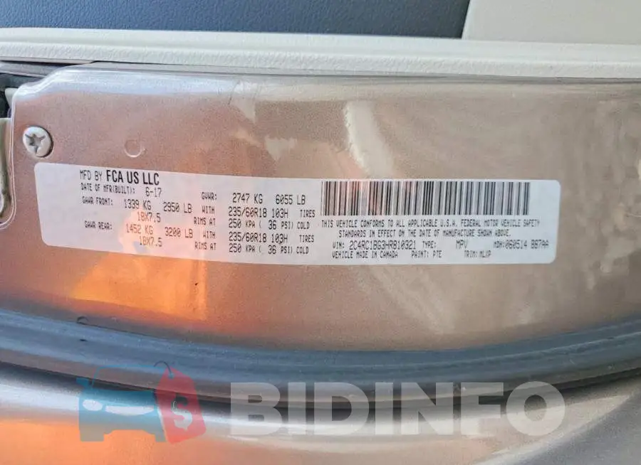 2C4RC1BG3HR810321 Photo# 13