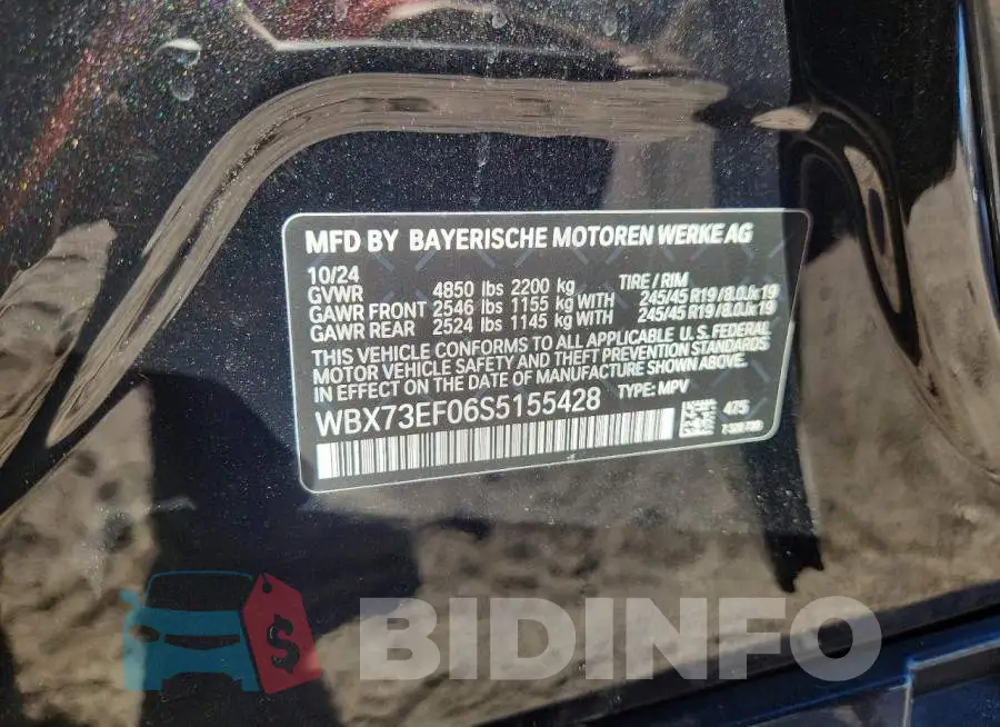 WBX73EF06S5155428 Photo# 12