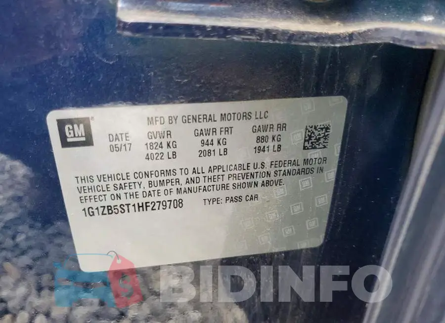 1G1ZB5ST1HF279708 Photo# 12