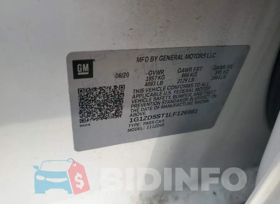 1G1ZD5ST1LF126961 Photo# 12