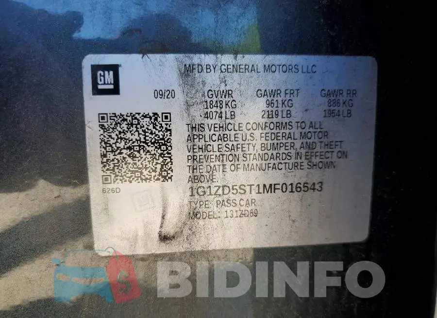 1G1ZD5ST1MF016543 Photo# 12