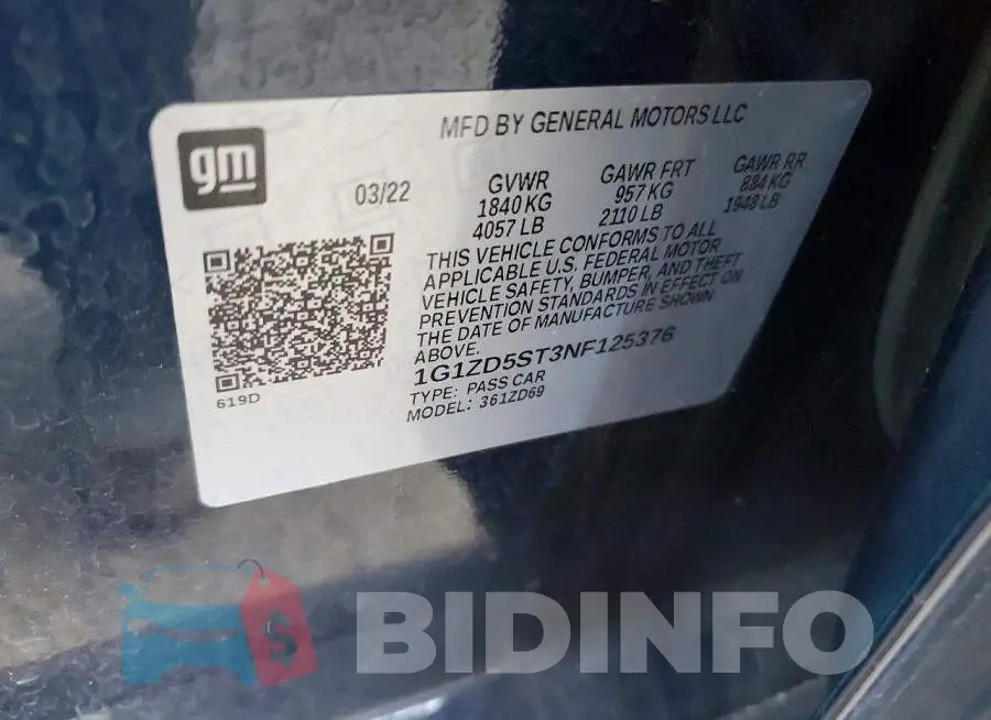 1G1ZD5ST3NF125376 Photo# 12