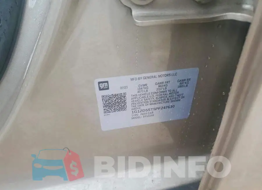 1G1ZD5ST5PF247630 Photo# 13