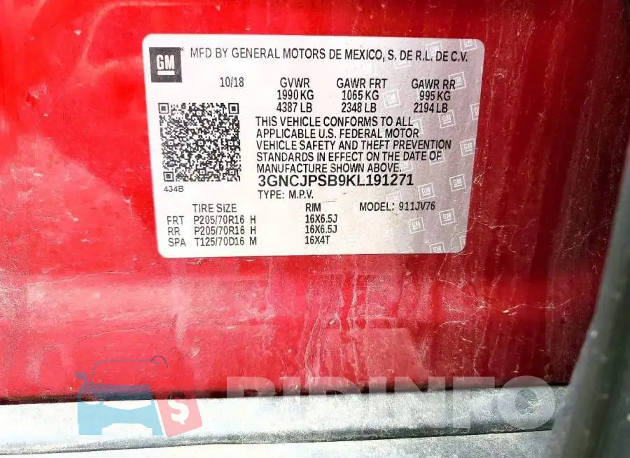 3GNCJPSB9KL191271 Photo# 13