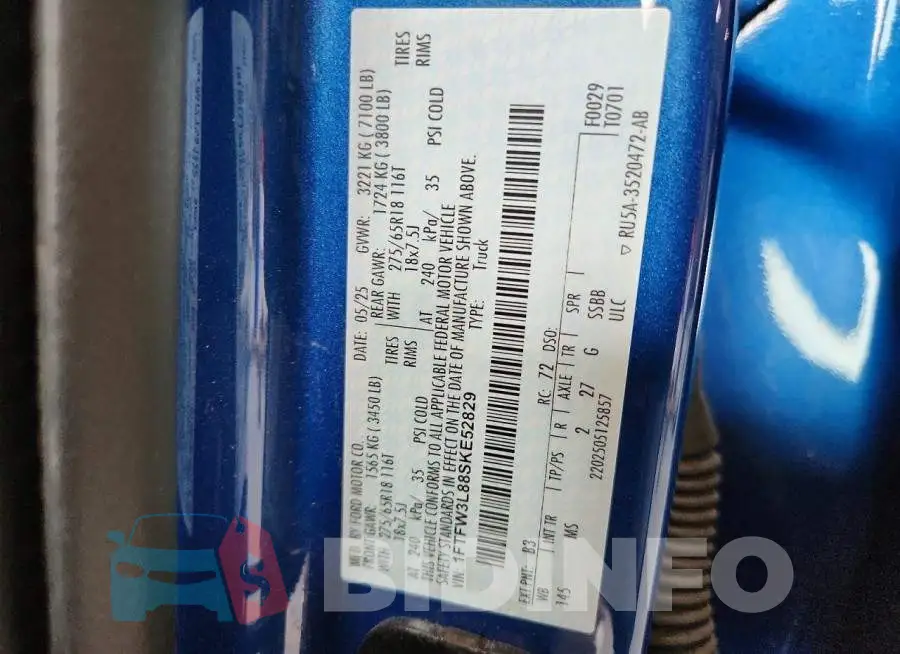 1FTFW3L88SKE52829 Photo# 12