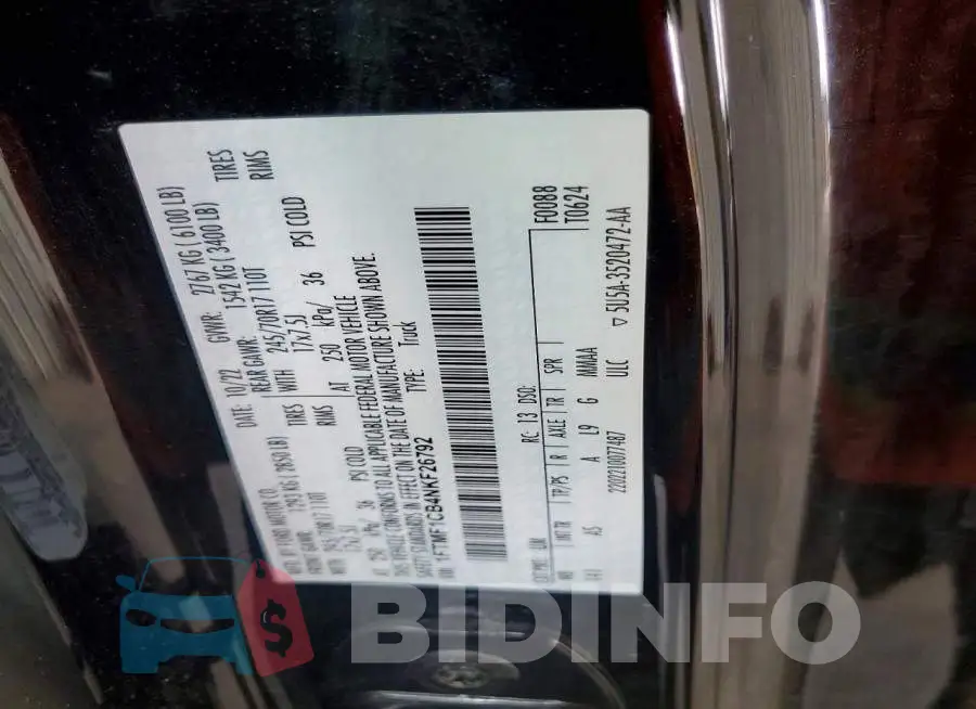 1FTMF1CB4NKF26792 Photo# 13