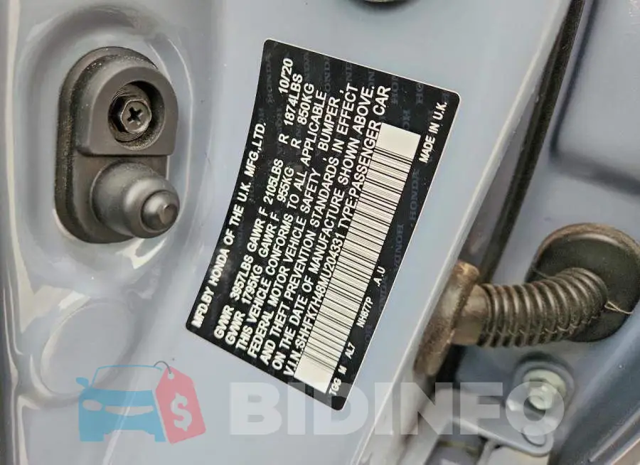 SHHFK7H48MU204331 Photo# 12