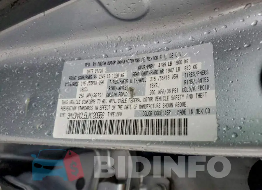 3MVDMACL5LM120958 Photo# 13