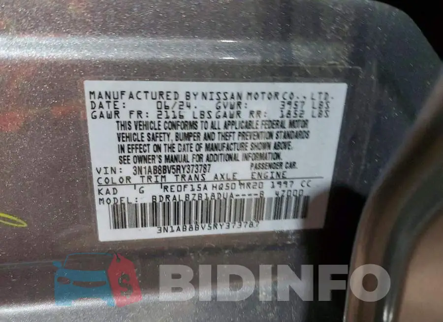 3N1AB8BV5RY373787 Photo# 12