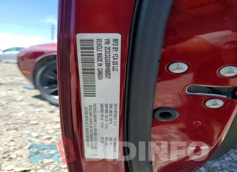 2C3CDZJG8MH680527 Photo# 12